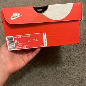 Air max plus (GS) size 6Y